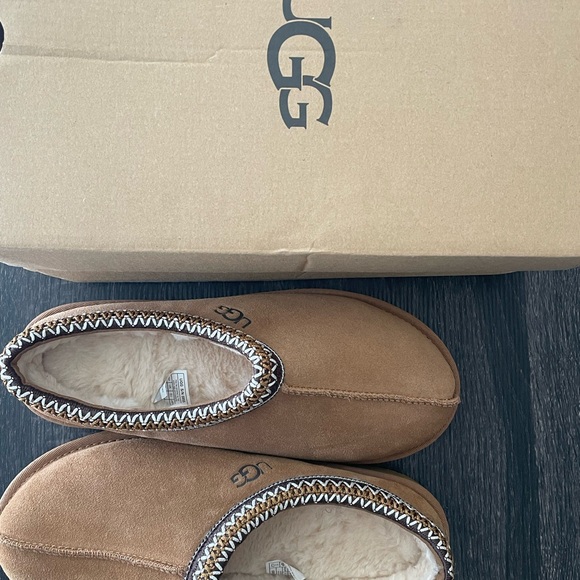 UGG Women's Brown Suede Slippers - Picture 3 of 5